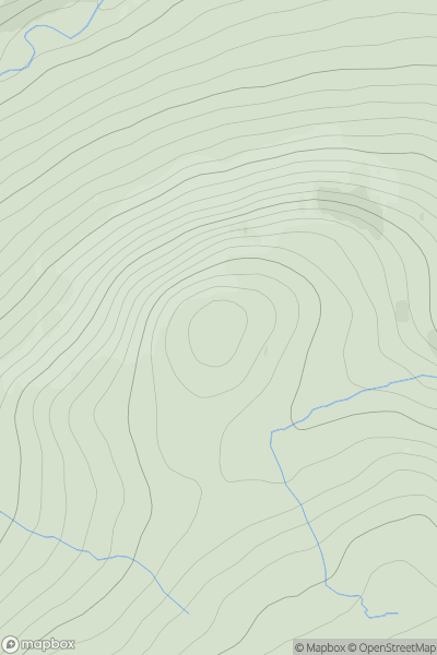 Thumbnail image for Cnoc an Liath-bhaid [Loch Vaich to Moray Firth] showing contour plot for surrounding peak